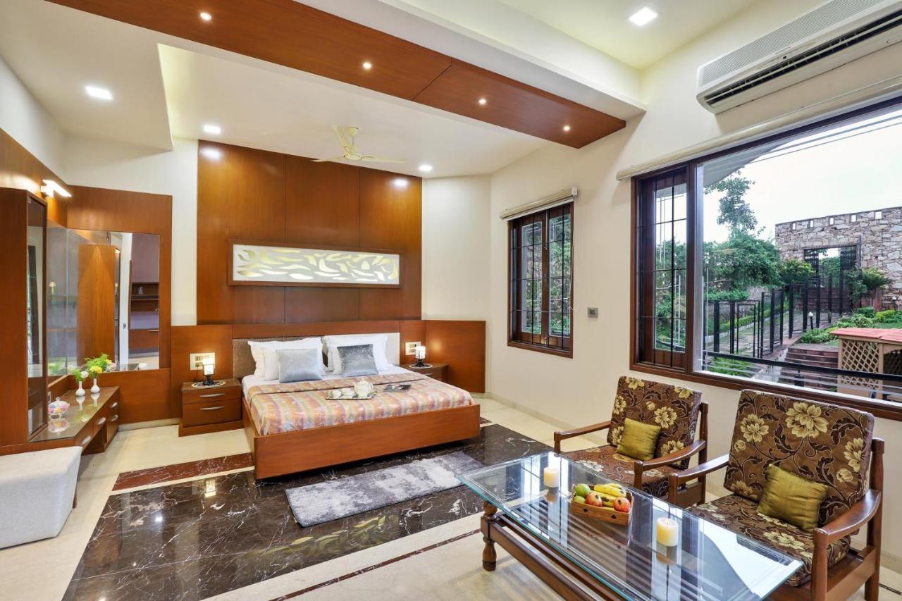 Stayvista'S Prakriti Farms With Outdoor Pool, Complimentary Breakfast And Hi-Tea Udaipur Esterno foto